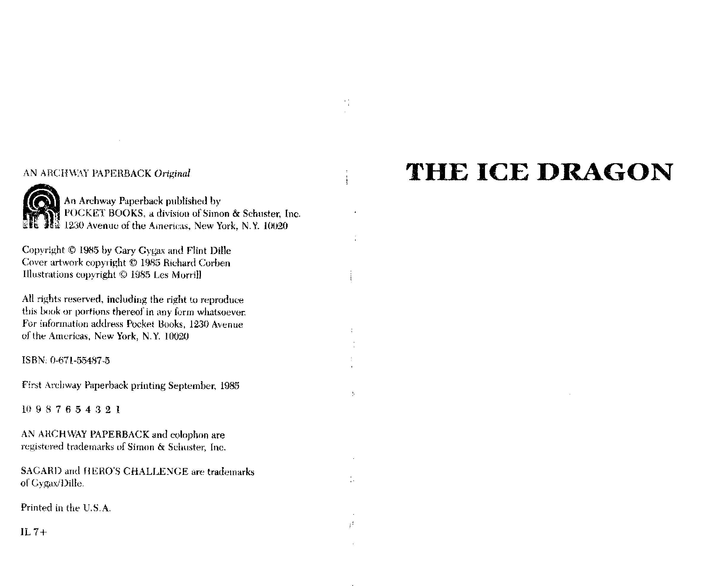 Gamebook: Sagard the Barbarian 1 - The Ice Dragon : Free Download 